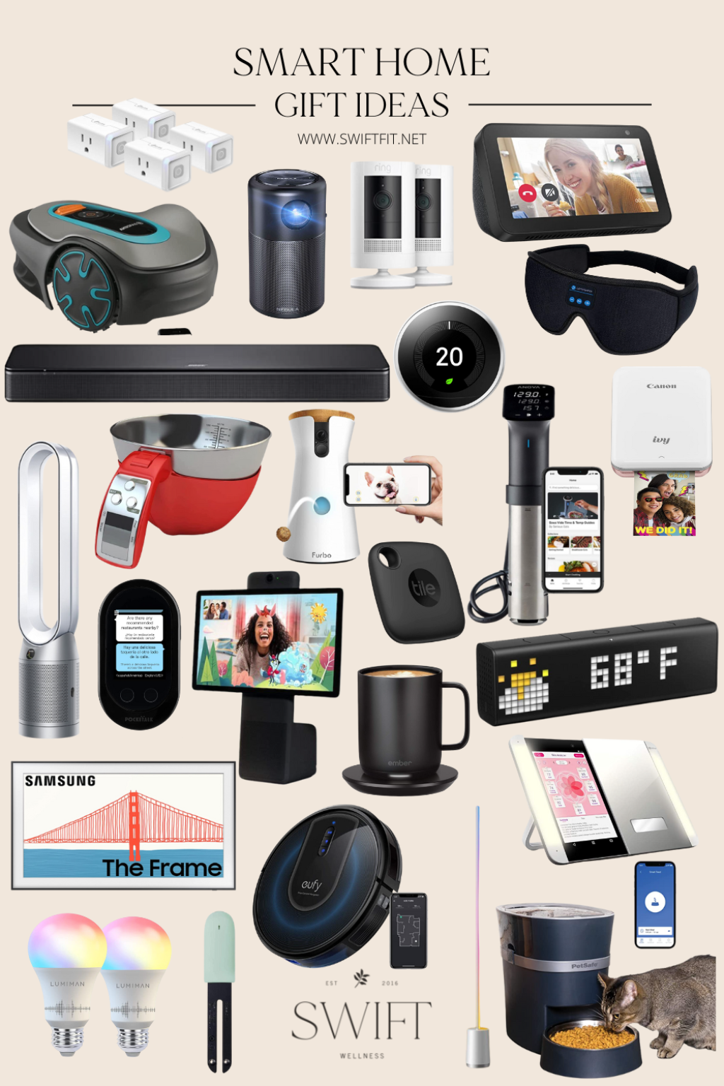 Picture of: Cool Tech Gifts To Create The Ultimate Smart Home  Swift Wellness